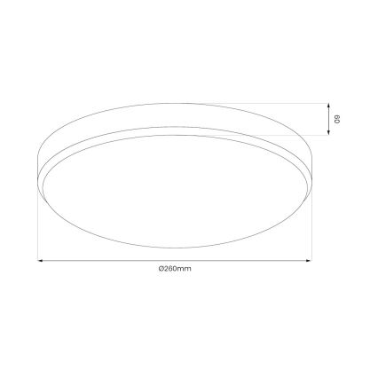 LED stropno svjetlo MAYA LED/10W/230V Ø 26 cm sjajni krom