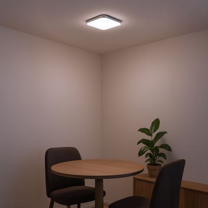 LED stropno svjetlo NEMO LED/11W/230V 26x26 cm sjajni krom