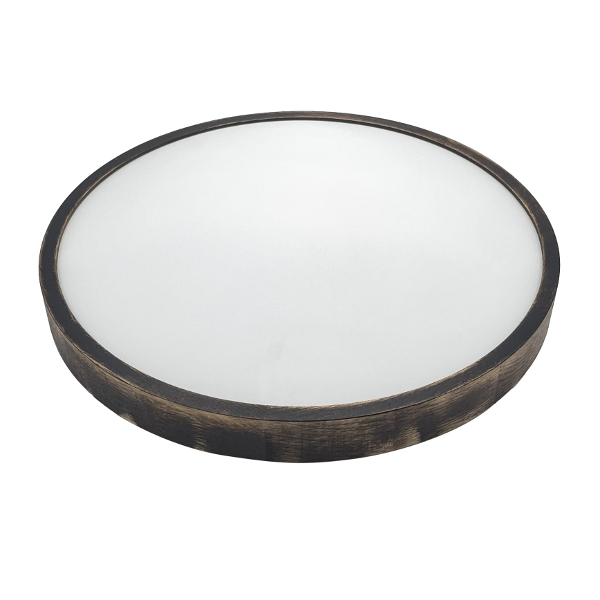 LED stropno svjetlo OAK SLIM LED/36W/230V 4000K Ø 47 cm hrast/tamno smeđa