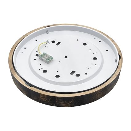 LED stropno svjetlo OAK SLIM LED/36W/230V 4000K Ø 47 cm hrast/tamno smeđa