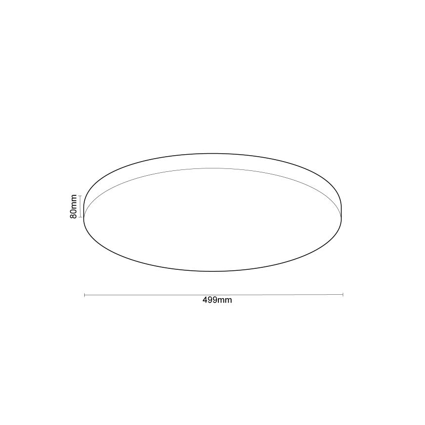 LED Dimmabilno stropno svjetlo OPAL LED/48W/230V 2700-6500K Wi-Fi Tuya bijela + daljinski upravljač