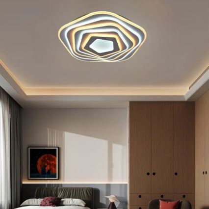 LED Dimmabilno stropno svjetlo LED/125W/230V 3000-6500K + daljinski upravljač