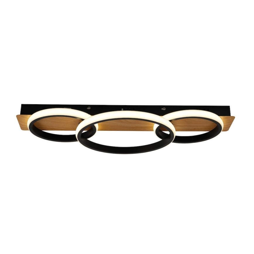 LED stropno svjetlo ROWENA LED/18W/230V crna/smeđa