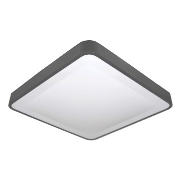 LED stropno svjetlo s detektorom pokreta i sumraka WILTON LED/24W/230V 4000K 33x33 cm antracit