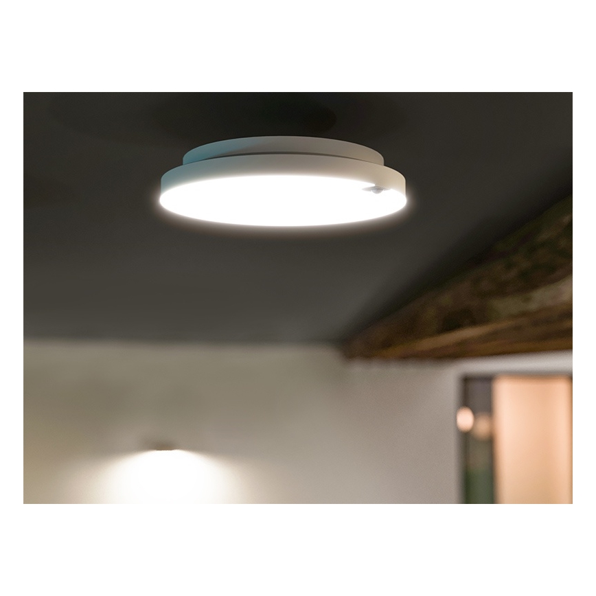 LED prigušivo stropno svjetlo sa senzorom pokreta i sumraka OLDA LED/6/12/18W/230V, promjer 23 cm