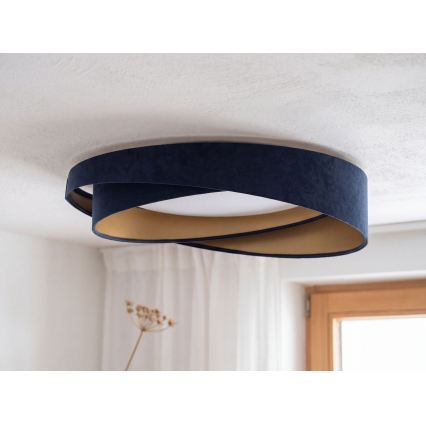LED prigušivo stropno svjetlo SMART GALAXY MODERN LED/24W/230V 3000-6500K pr. 55 cm plavo/zlatno + daljinski upravljač