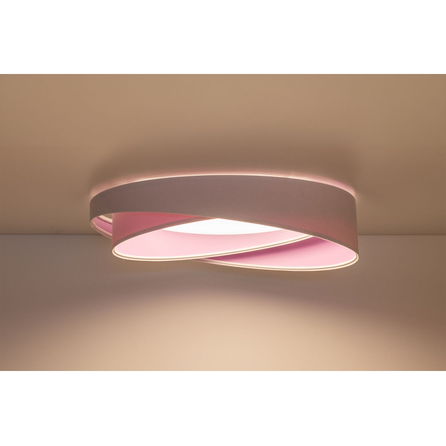 LED stropno svjetlo s prigušivanjem SMART GALAXY MODERN LED/24W/230V 3000-6500K Ø 55 cm bijelo/ljubičasto + daljinski upravljač