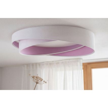 LED stropno svjetlo s prigušivanjem SMART GALAXY MODERN LED/24W/230V 3000-6500K Ø 55 cm bijelo/ljubičasto + daljinski upravljač