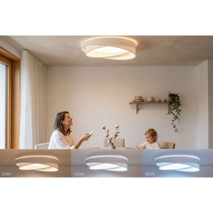LED stropna svjetiljka s prigušivanjem SMART GALAXY MODERN LED/24W/230V 3000-6500K Ø 55 cm bijela + daljinski upravljač
