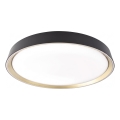 LED stropno svjetlo s prigušivanjem ILVI LED/45W/230V 2700-6500K Ø 50 cm crna/mesing + daljinski upravljač