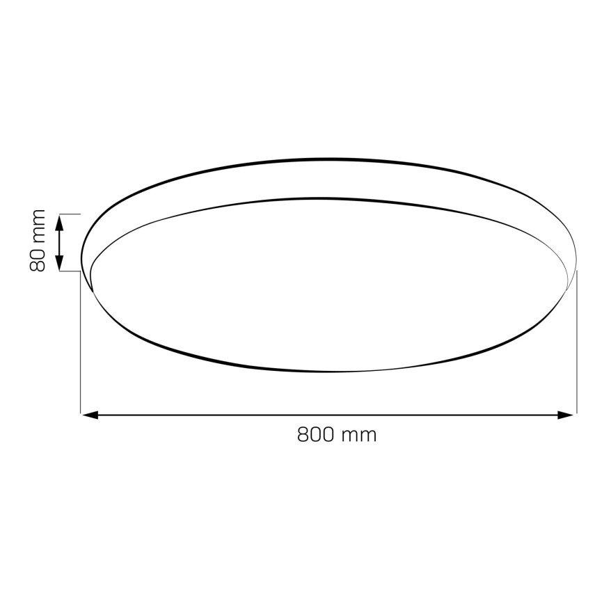 Prigušivo LED stropno svjetlo KERN LED/80W/230V 3000/4000/6000K promjer 80 cm zlatno + daljinski upravljač