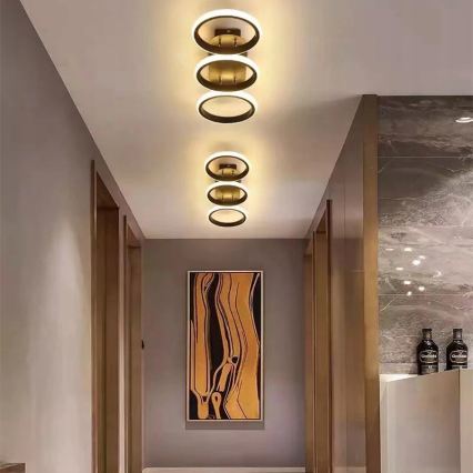 LED stropna svjetiljka s prigušivanjem LED/30W/230V 3000-6500K crna Wi-Fi Tuya + daljinski upravljač