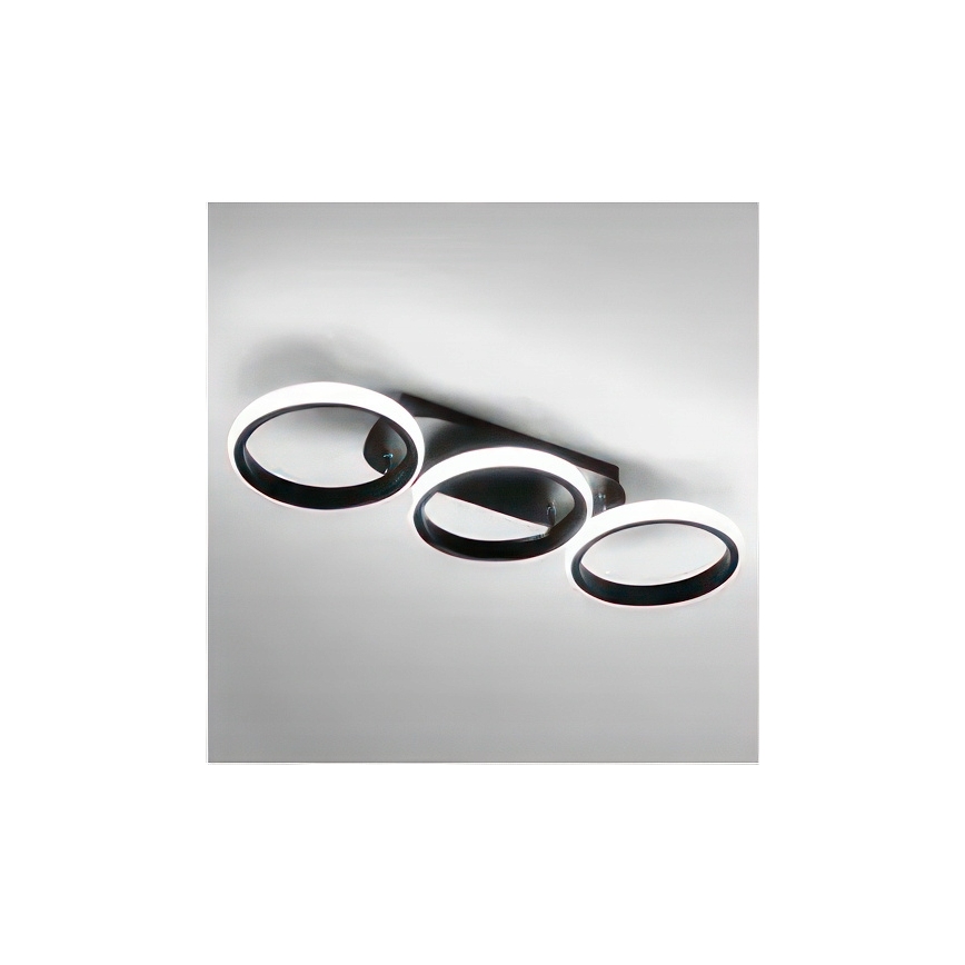 LED stropna svjetiljka s prigušivanjem LED/30W/230V 3000-6500K crna Wi-Fi Tuya + daljinski upravljač