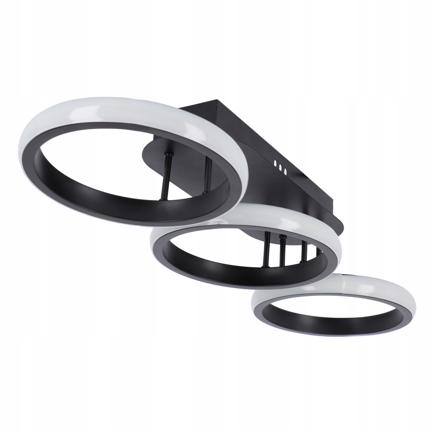 LED stropna svjetiljka s prigušivanjem LED/30W/230V 3000-6500K crna Wi-Fi Tuya + daljinski upravljač