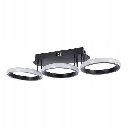 LED stropna svjetiljka s prigušivanjem LED/30W/230V 3000-6500K crna Wi-Fi Tuya + daljinski upravljač