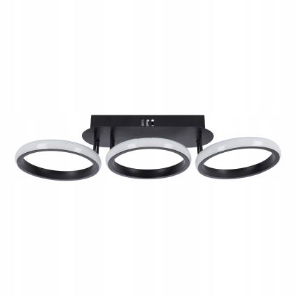 LED stropna svjetiljka s prigušivanjem LED/30W/230V 3000-6500K crna Wi-Fi Tuya + daljinski upravljač