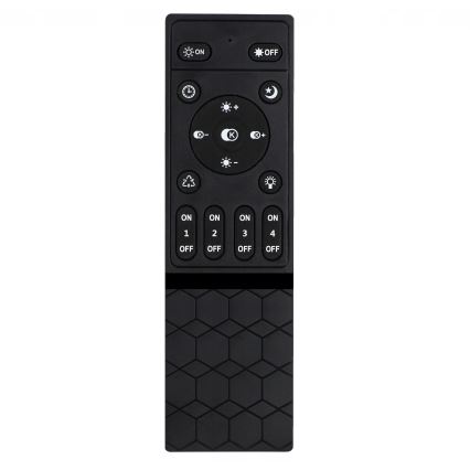 LED stropna svjetiljka s prigušivanjem LED/30W/230V 3000-6500K crna Wi-Fi Tuya + daljinski upravljač