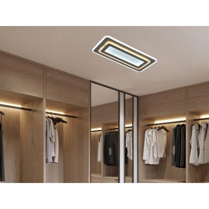 LED prigušivo stropno svjetlo LED/85W/230V 3000-6500K sivo + daljinski upravljač