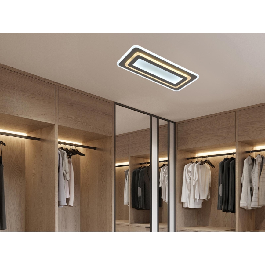 LED prigušivo stropno svjetlo LED/85W/230V 3000-6500K sivo + daljinski upravljač