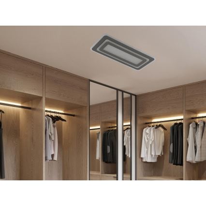 LED prigušivo stropno svjetlo LED/85W/230V 3000-6500K sivo + daljinski upravljač