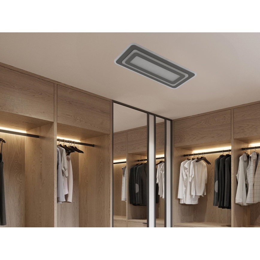LED prigušivo stropno svjetlo LED/85W/230V 3000-6500K sivo + daljinski upravljač