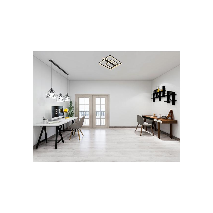 LED stropno svjetlo s prigušivanjem LED/95W/230V 3000-6500K + daljinski upravljač