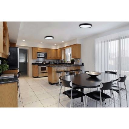 LED Dimmabilno stropno svjetlo SAMER LED/40W/230V 2900-6000K + daljinski upravljač