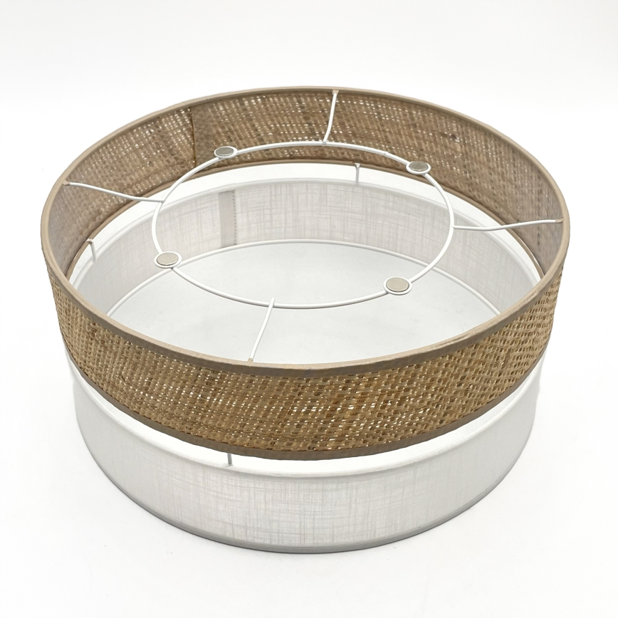 LED stropna svjetiljka SIRJA BOHO LED/20W/230V 4000K Ø 35 cm bež/bijela