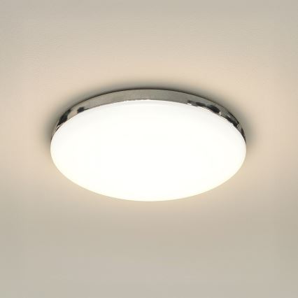 LED stropno svjetlo za kupaonicu MAYA LED/15W/230V promjer 33 cm IP44 sjajni krom