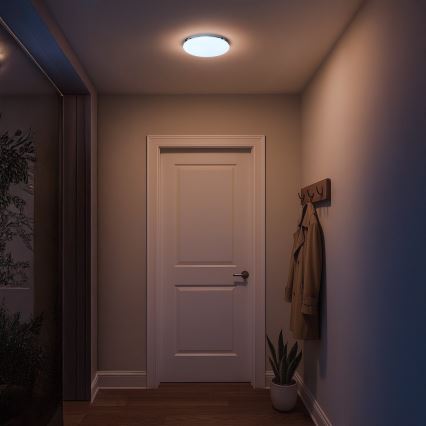 LED stropno svjetlo za kupaonicu MAYA LED/15W/230V promjer 33 cm IP44 sjajni krom