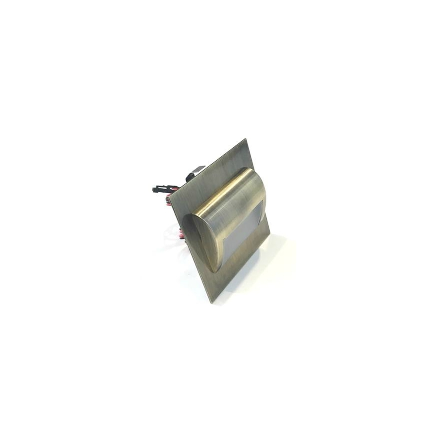 LED Stubišna svjetiljka DECORUS LED/1,2W/12V 3000K mesing
