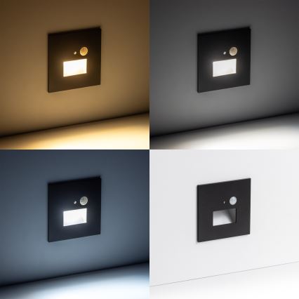 LED Stubišna svjetiljka sa senzorom pokreta LED/1,5W/230V 3000K/4000K/6500K
