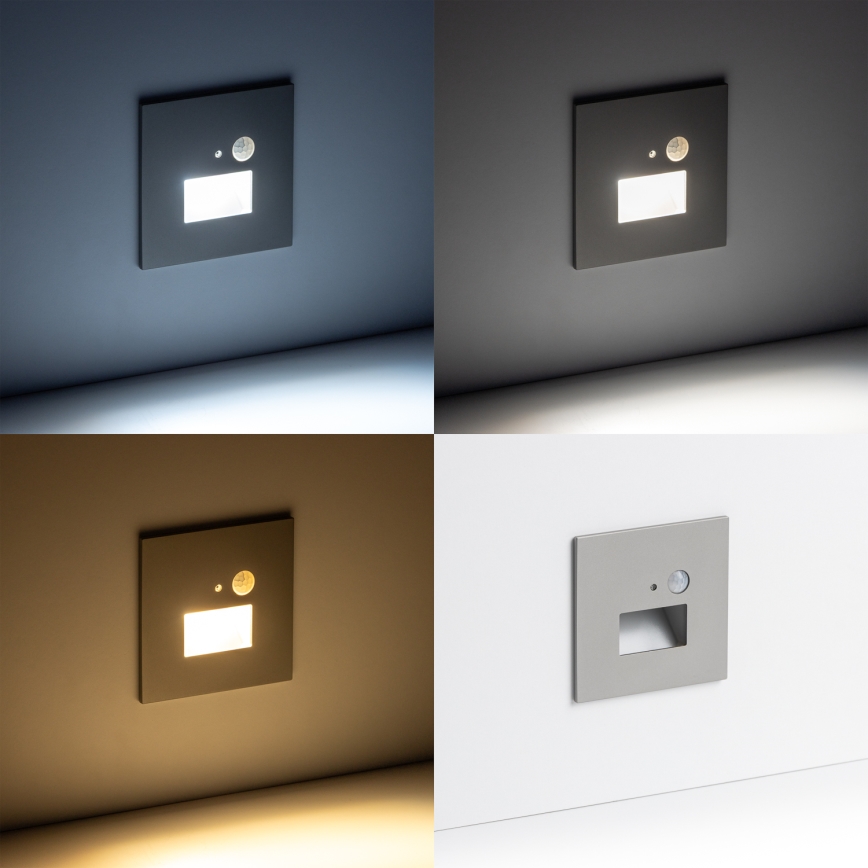LED Stubišna svjetiljka sa senzorom pokreta LED/1,5W/230V 3000K/4000K/6500K