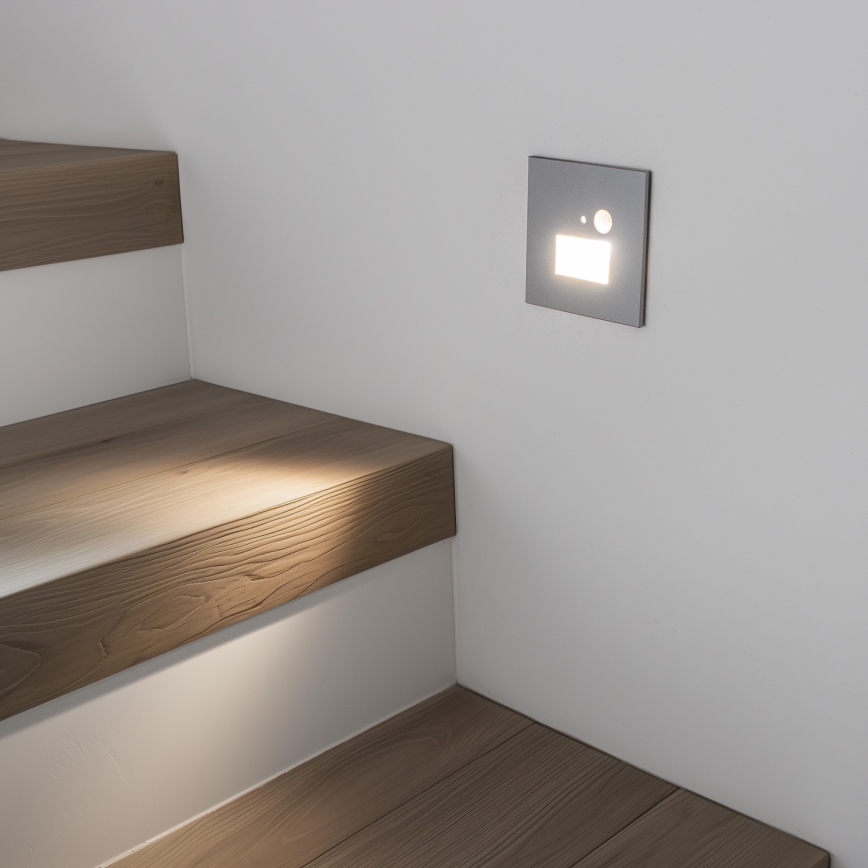 LED Stubišna svjetiljka sa senzorom pokreta LED/1,5W/230V 3000K/4000K/6500K