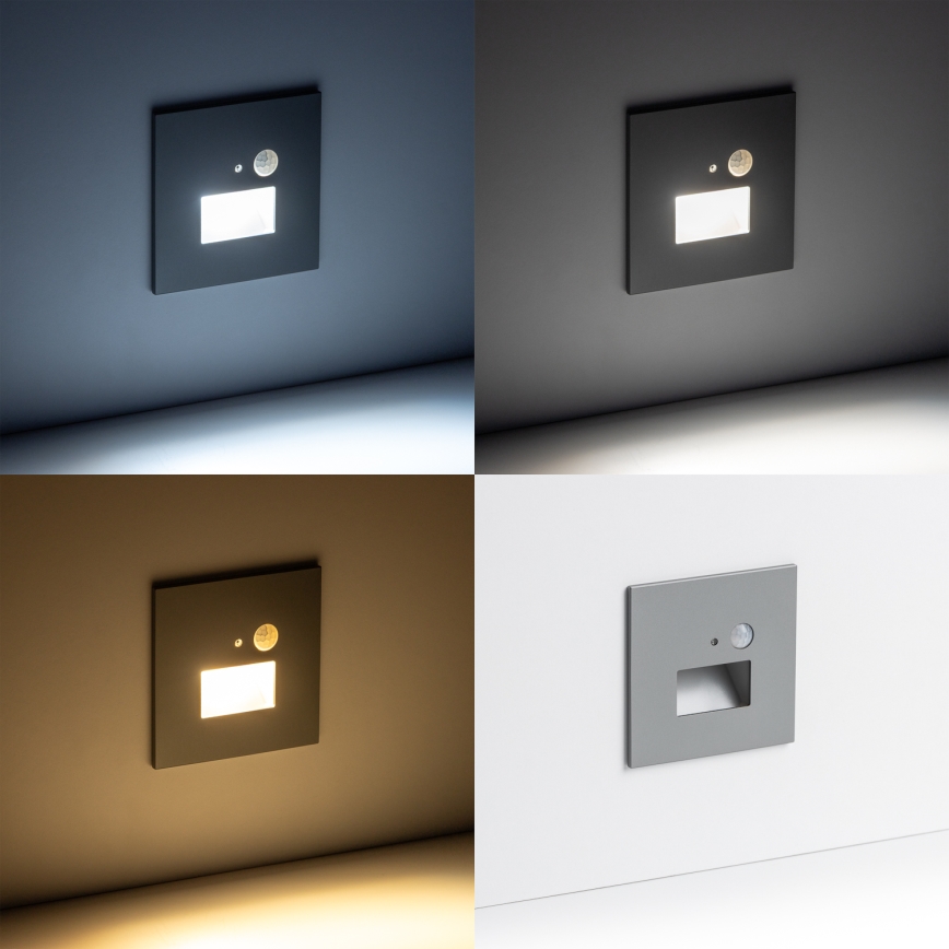 LED Stubišna svjetiljka sa senzorom pokreta LED/1,5W/230V 3000K/4000K/6500K