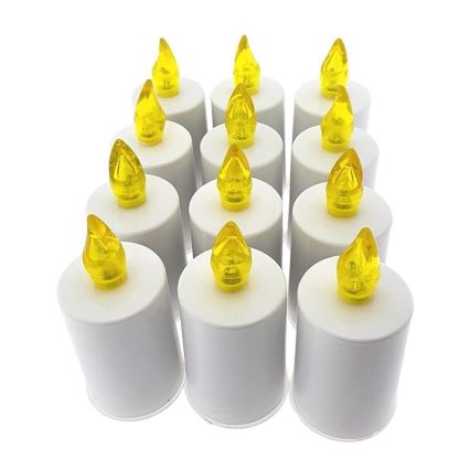 LED Svijeća LED/2xAA topla bijela 10,8 cm bijela