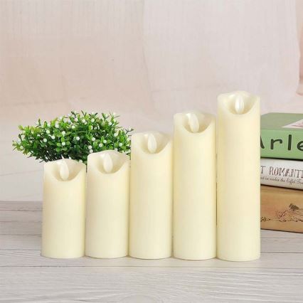LED Svijeća LED/2xAA topla bijela 12,5 cm