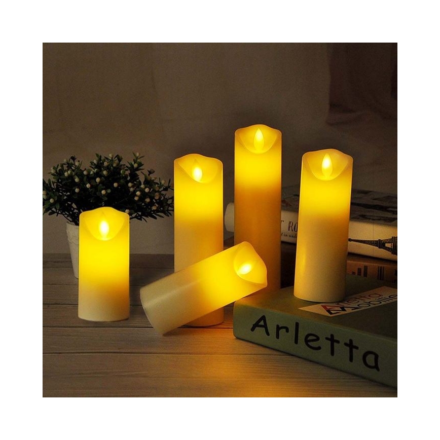 LED Svijeća LED/2xAA topla bijela 17,5 cm