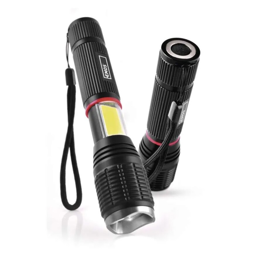 LED Lampa 2u1 COB LED/3xAAA
