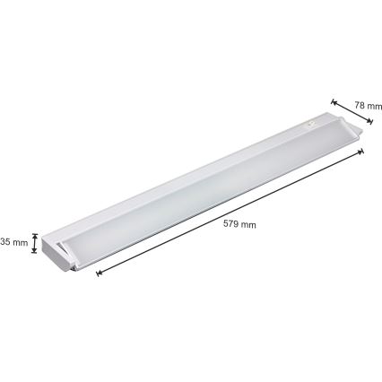 LED Svjetiljka ispod ormarića LED/10W/230V bijela
