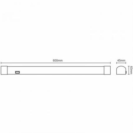 LED Svjetiljka ispod ormarića LED/15W/230V 4000K IP44