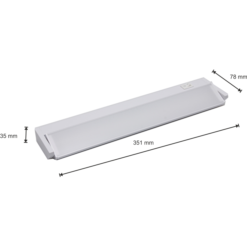 LED Svjetiljka ispod ormarića LED/5W/230V bijela