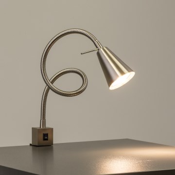 LED svjetiljka s kopčom 1x GU10/4,7W/230V matni krom