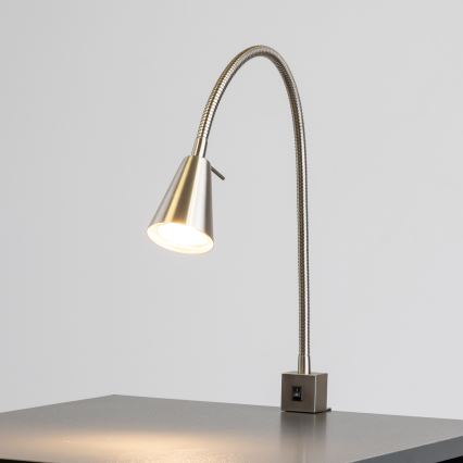 LED svjetiljka s kopčom 1x GU10/4,7W/230V matni krom