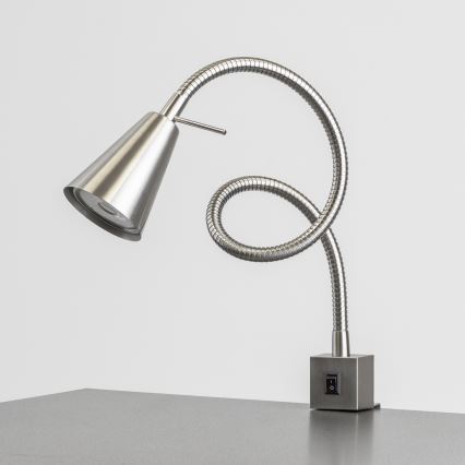 LED svjetiljka s kopčom 1x GU10/4,7W/230V matni krom