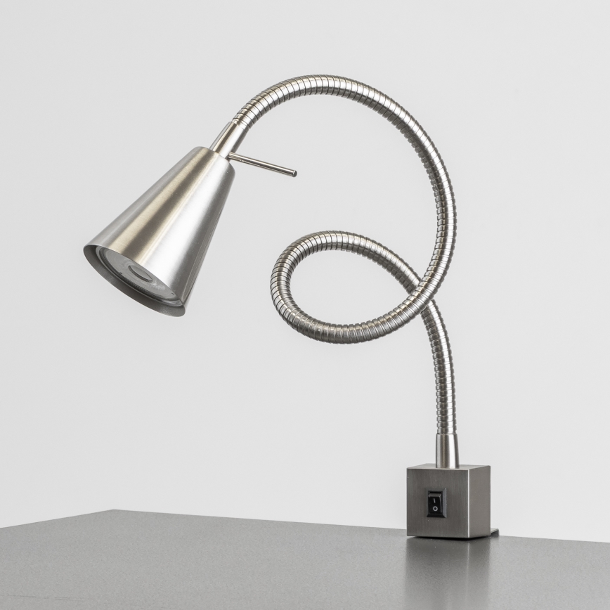 LED svjetiljka s kopčom 1x GU10/4,7W/230V matni krom