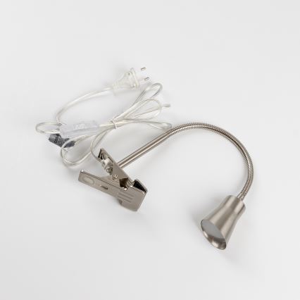 LED svjetiljka s kopčom LED/3,2W/230V matni krom