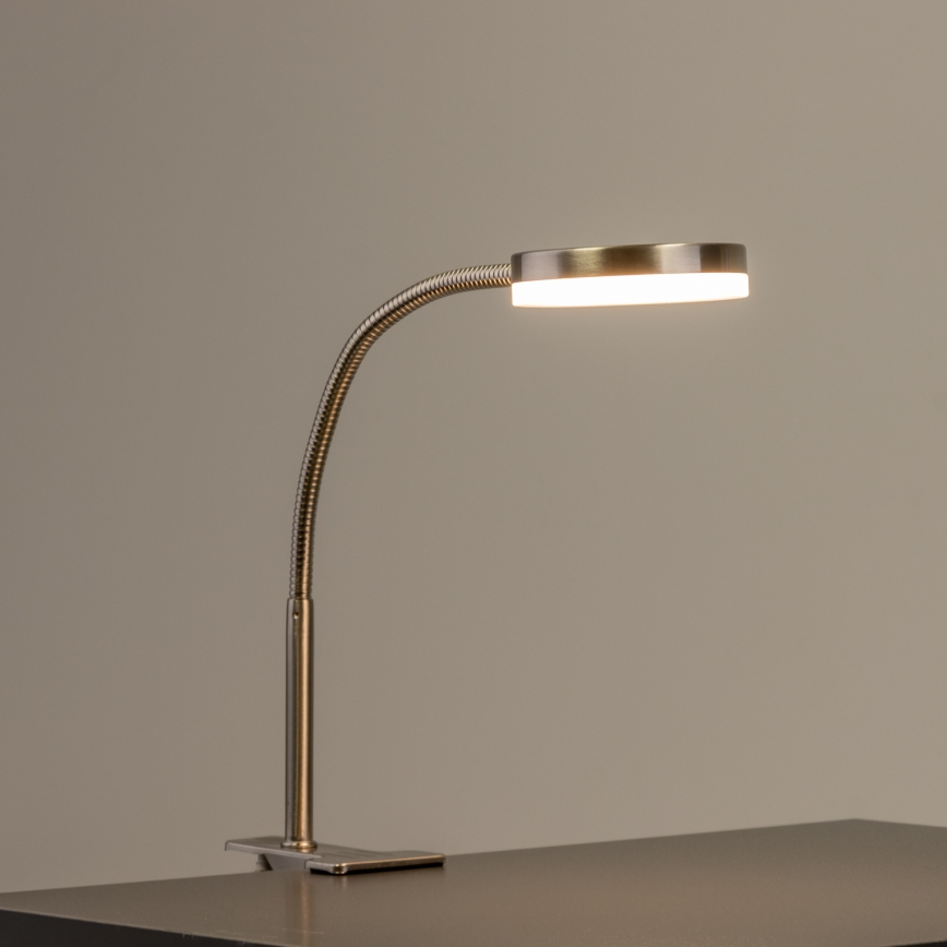 LED svjetiljka s kopčom LED/3,2W/230V matni krom