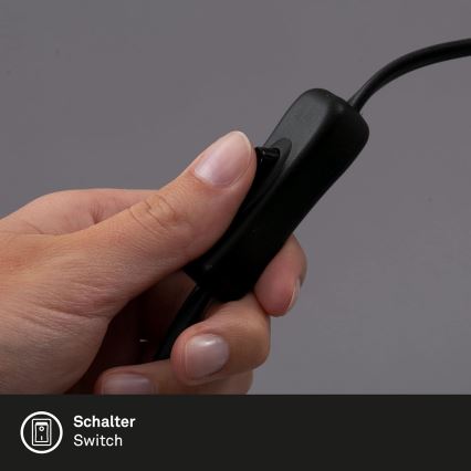 LED svjetiljka sa stezaljkom 1xE27/4,2W/230V 2700K crna