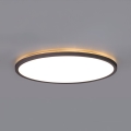 LED Svjetiljka za kupaonicu sa senzorom za pokret i dan/noć NIVERA LED/12W/230V IP54 3000/4000/6000K pr. 22,5 cm crna + daljinski upravljač